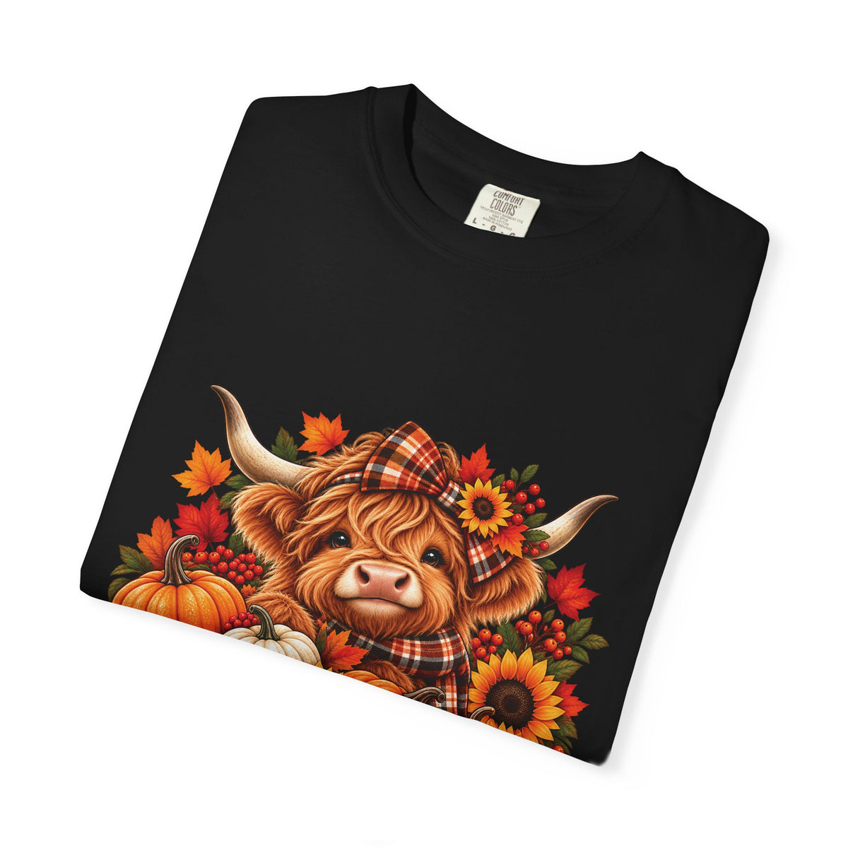 'Tis the Season Highland Cow – Cozy Fall Comfort Colors T-Shirt