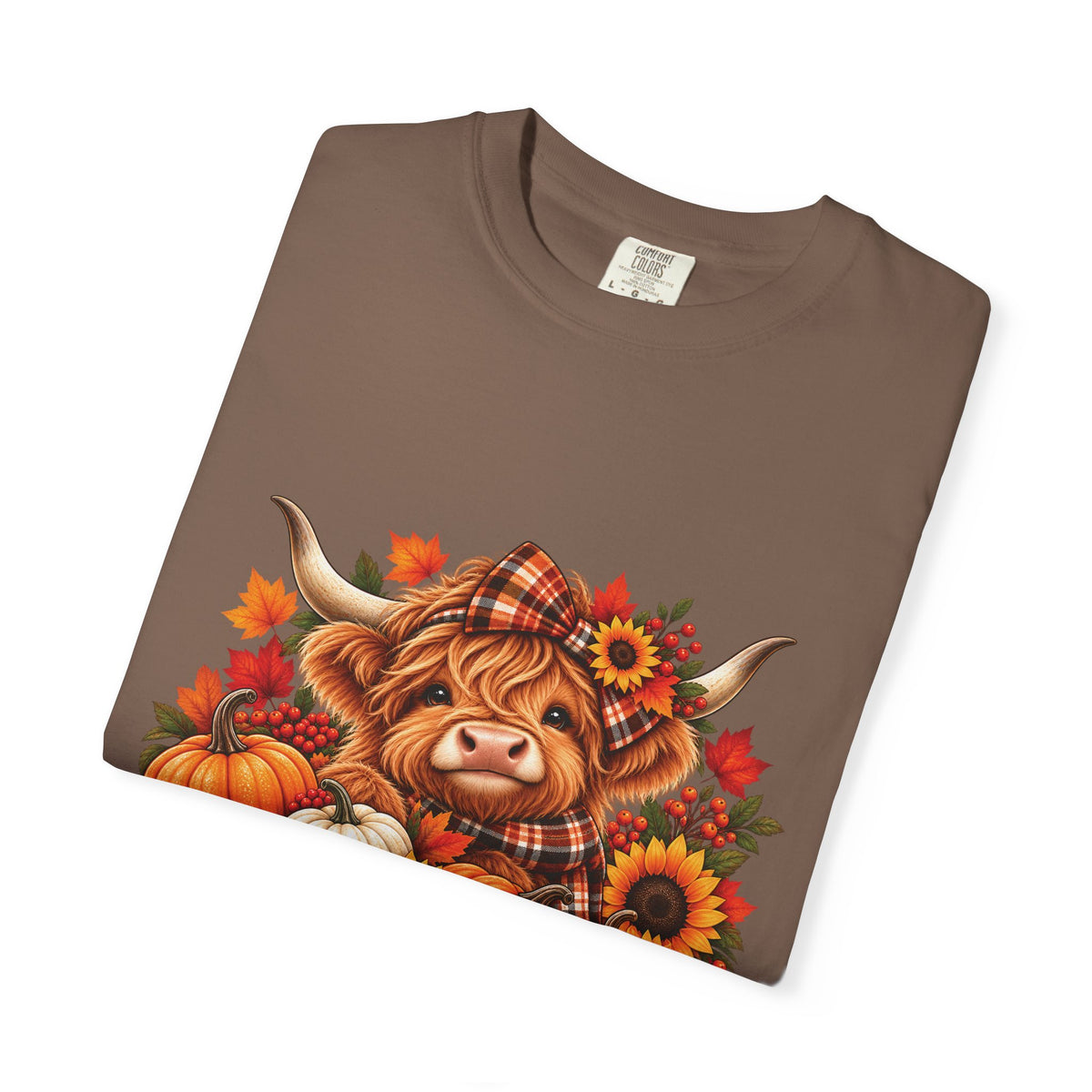 'Tis the Season Highland Cow – Cozy Fall Comfort Colors T-Shirt